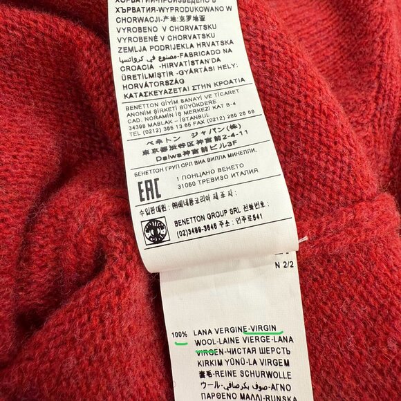 BENETTON Sweater NWT from Germany, Pure Shetland Sheep Wool - Picture 11 of 14